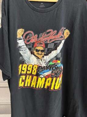 NASCAR Dale Earnhardt 1998 Daytona 500 Champion Graphic T-Shirt 4XL